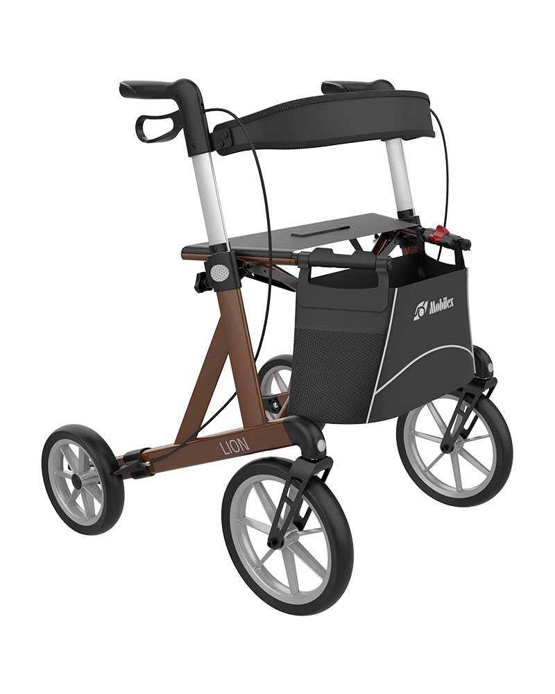 Rollator Lion marrón
