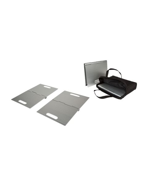 Türschwellenrampe 1-5 x 40 x 25 cm (H x B x L), 2 Stück klappbar