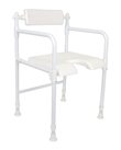 Foldable shower chair - white