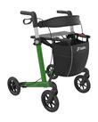 Leopard rollator green with SOFT wheels