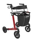 Leopard Rollator red with SOFT wheels
