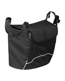 Basket with black cover and magnetic lock for Leopard, Gepard, Tiger rollators