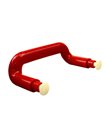 Red handle for white shower board 302030