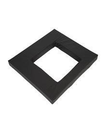 Seat upholstery for  seat with round hole