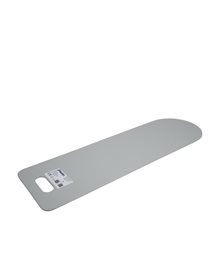 Transferbrædt af PVC i koksgrå - 800 x 245 x 6 mm (L x B x H), HMI Nr. 100653