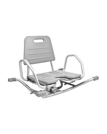 Drehbarer Badesitz - grau mit weiche PU Sitz