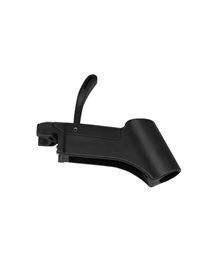 Plastic part with locking system for legsupport for all types