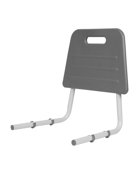 Respaldo por silla de ducha cuadro blanco con respaldo en PU blando gris