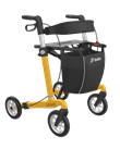 Gepard rollator yellow with soft wheels