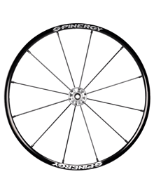 Spinergy Lite Extreme LX sølv nav, 12 sorte eger