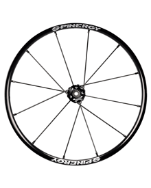 Spinergy XLX, black hub, 12 black spokes