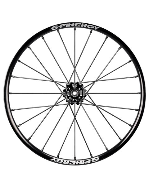 Spinergy XSLX, black hub, 24 black spokes