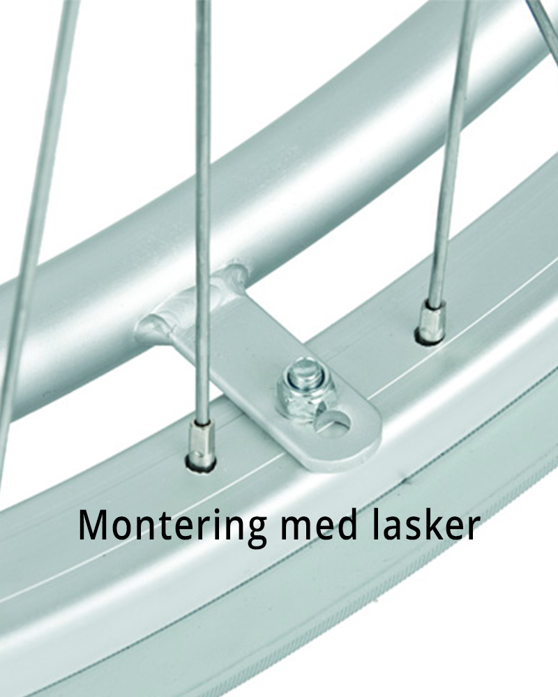 A: drivringmontering med lasker