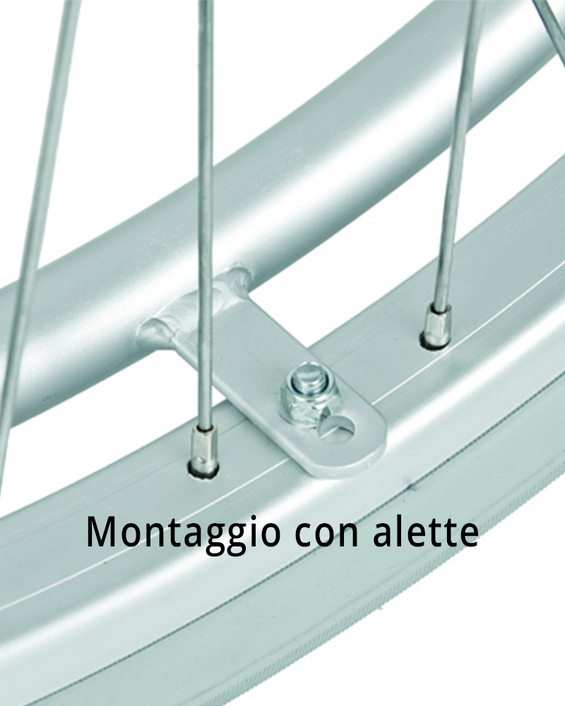 A: Montaggio con alette