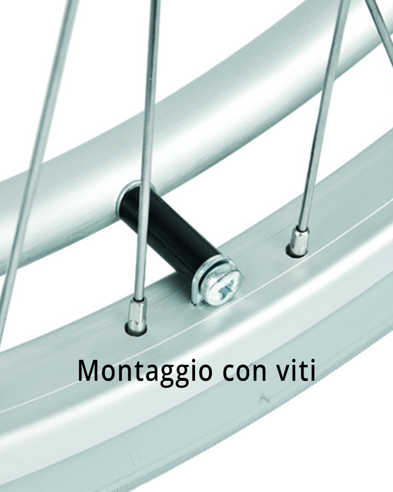 B: Montaggio con viti