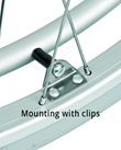 C: Mounting with clips