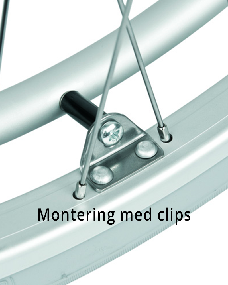 C: drivringmontering med clips