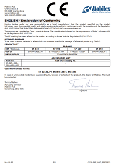 Enkeltfoldet SF-040 rampe (SF-040-150)