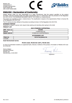 Fritstående toiletstøtte, højdeinstilbar (302090)