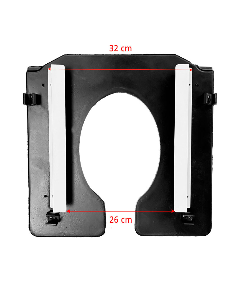 Kakadu seat back with dimensions
